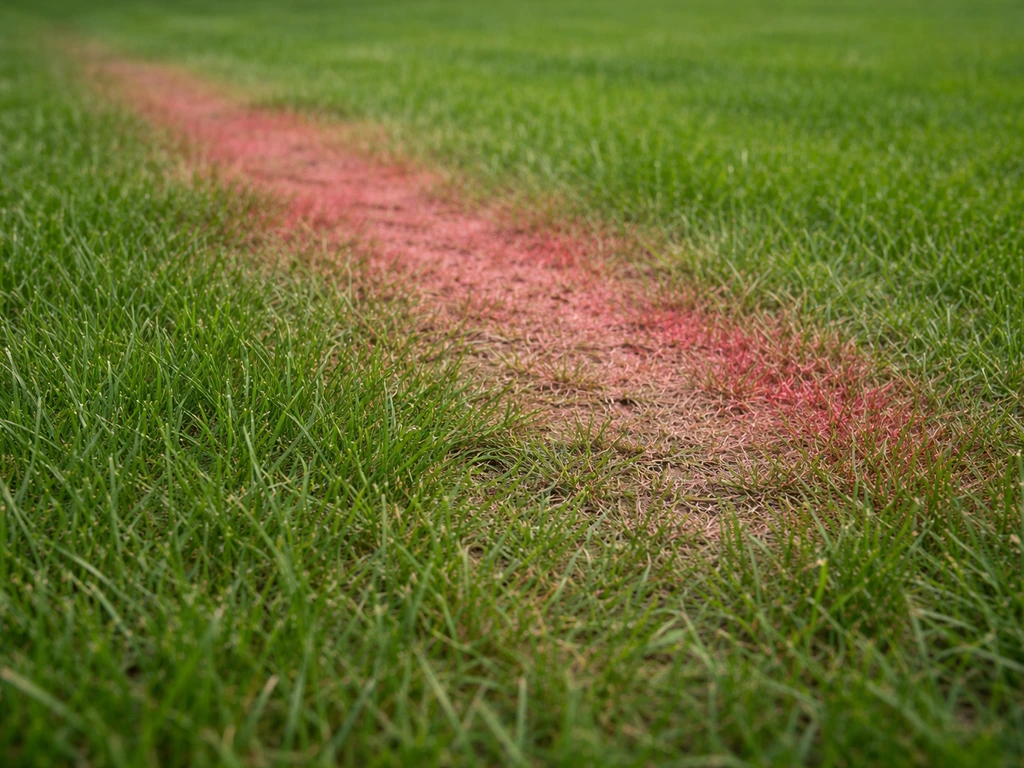 rouge gazon piste